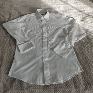 Men 100% Egyption Cotton Shirt French Cuffs 16- 34/35 ENZO TOVARE ITALY